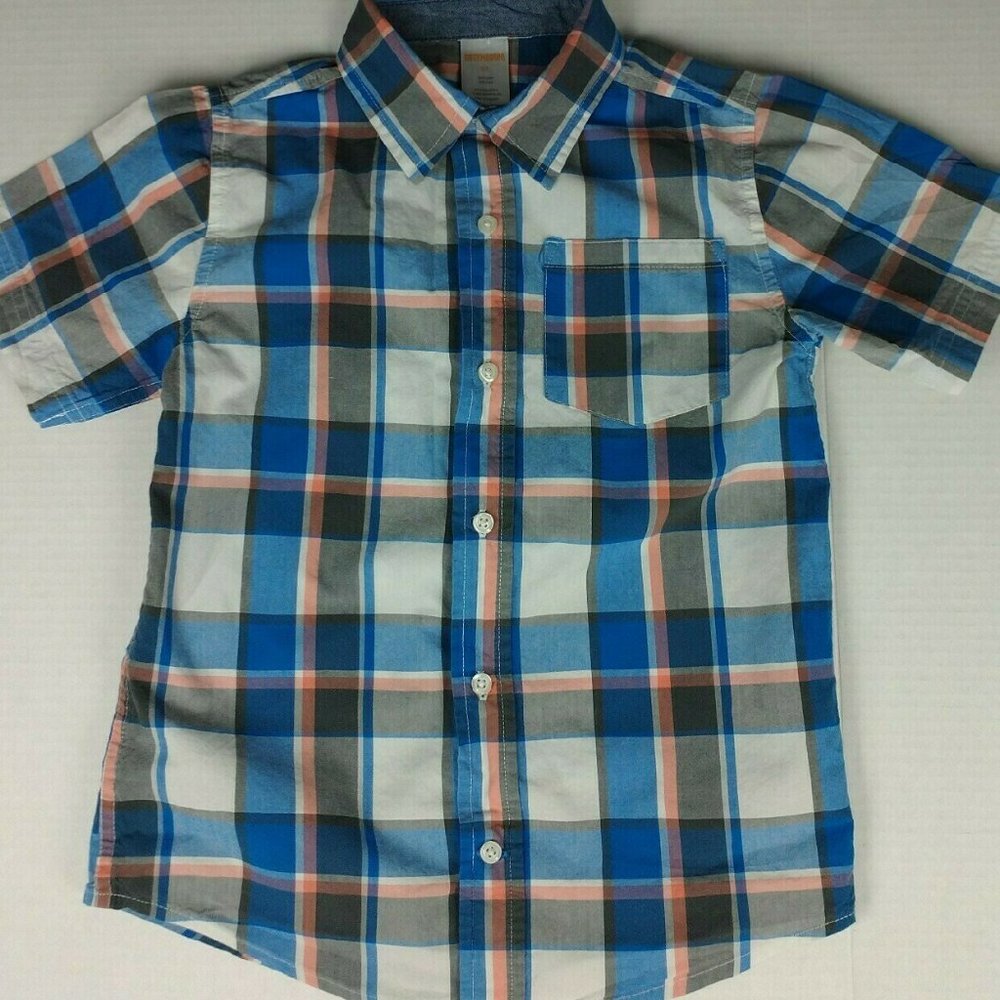 Gymboree Button Up Boys Shirt size 5T Short Sleeve